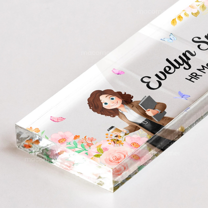 Personalisiertes Namensschild – Geschenk für Kollegen