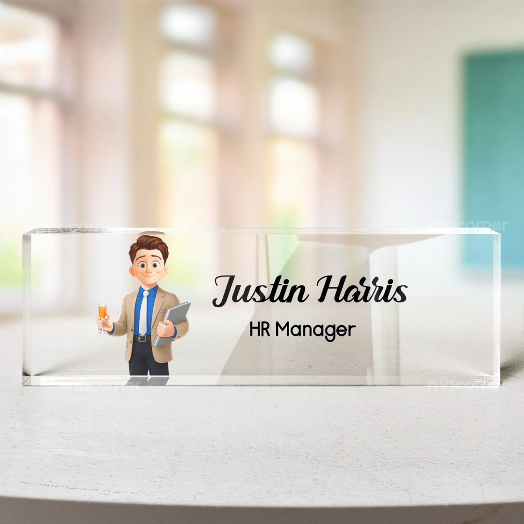 Personalisiertes Namensschild – Geschenk für Kollegen