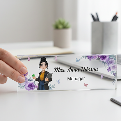 Personalisiertes Namensschild – Geschenk für Kollegen