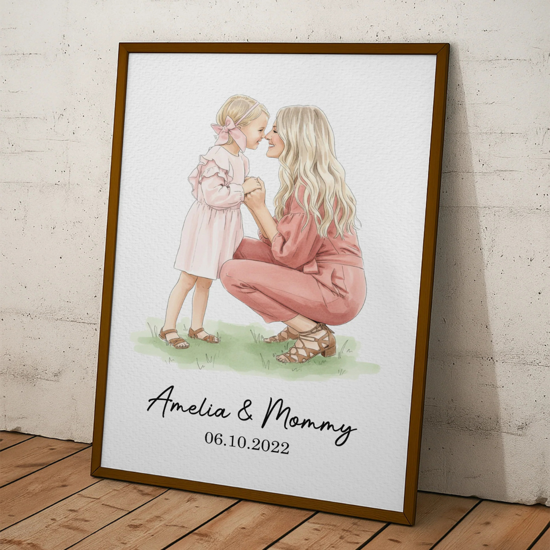 Personalisiertes Fotoposter – Geschenk für Mama und Ehefrau