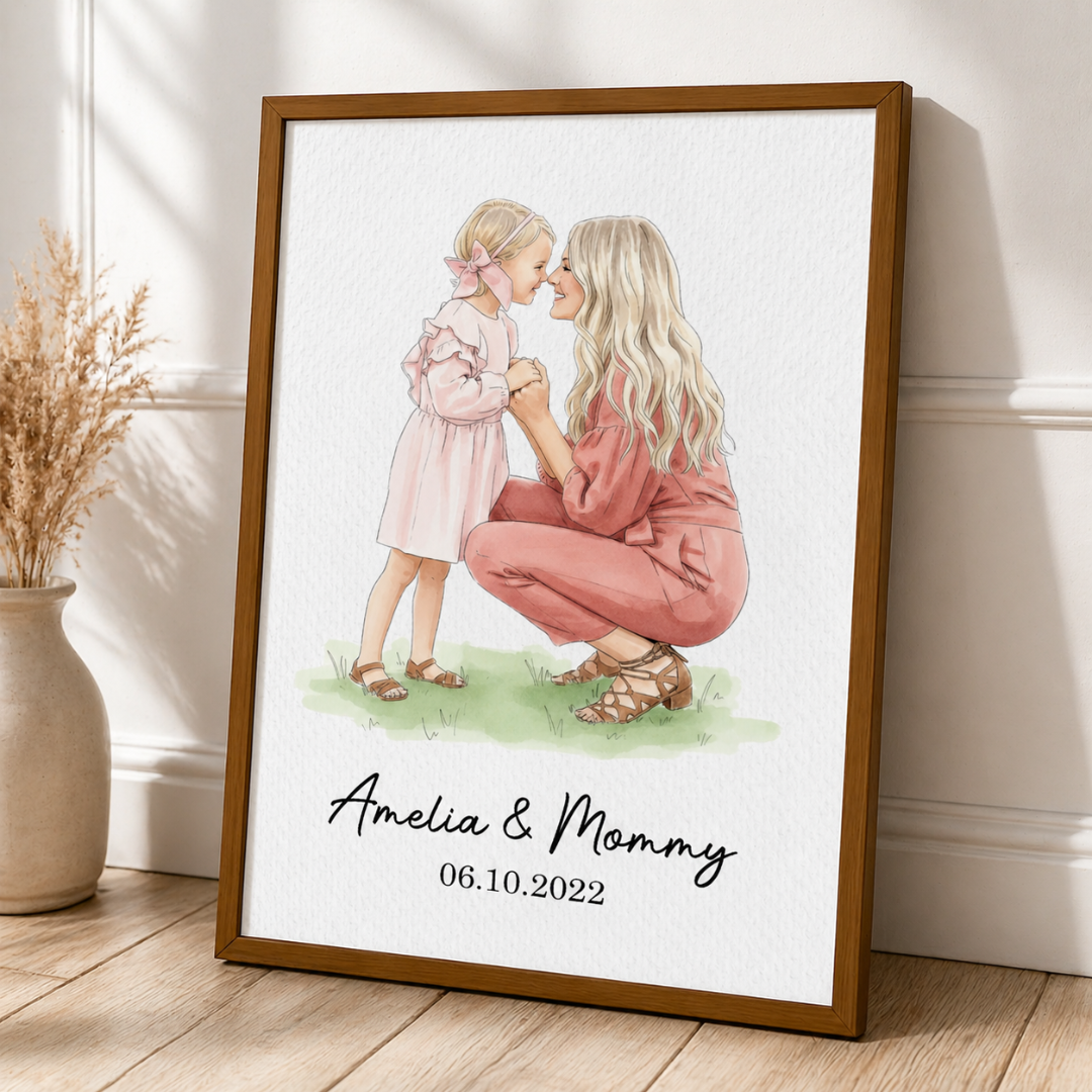 Personalisiertes Fotoposter – Geschenk für Mama und Ehefrau