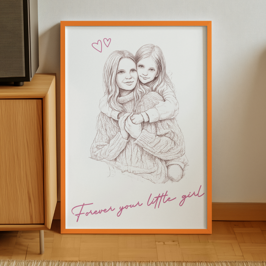 Personalisiertes Fotoposter – Familiengeschenk (Muttertagsidee)