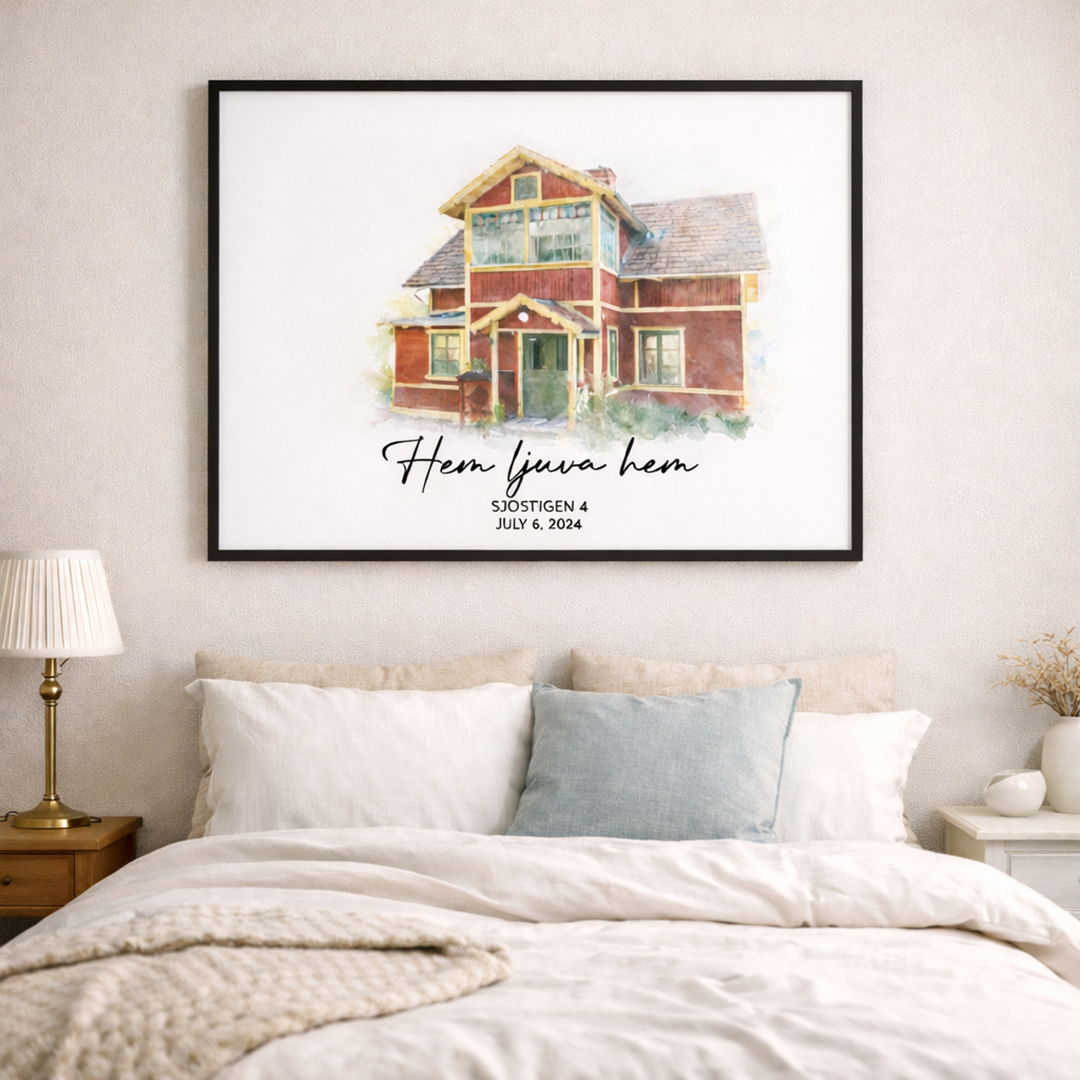 Personalisiertes Fotoposter – Unser geliebtes Zuhause
