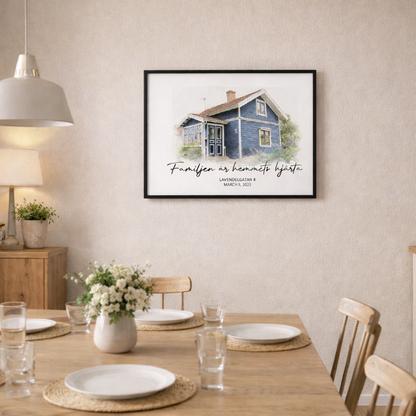 Personalisiertes Fotoposter – Unser geliebtes Zuhause