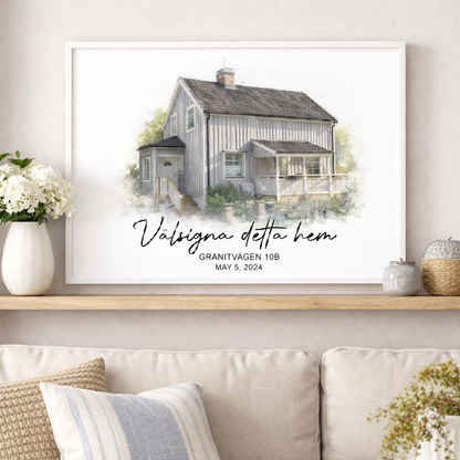 Personalisiertes Fotoposter – Unser geliebtes Zuhause