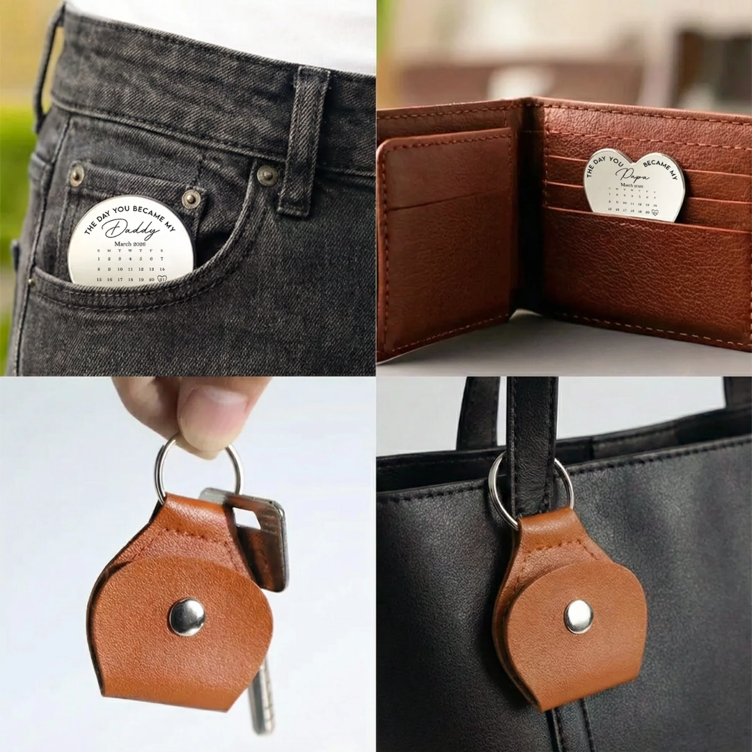 Personalisierter Pocket Hug – Der Tag, an dem du mein Papa wurdest