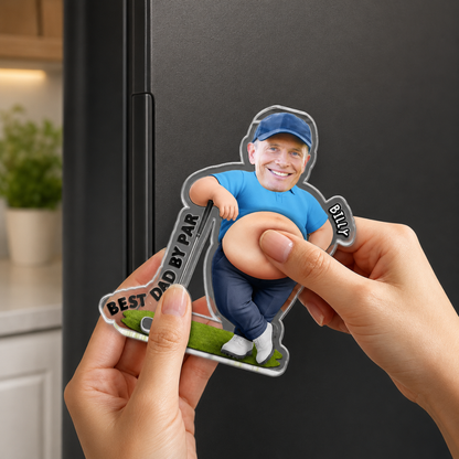 Personalisierter weicher Acrylmagnet für den Kühlschrank – By Par