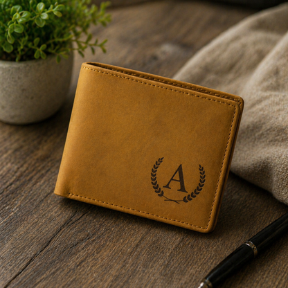 Personalisiertes Portemonnaie aus PU-Leder – Geschenk für den Sohn