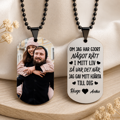Personalisierte Halskette mit Foto – Jemand, den du liebst