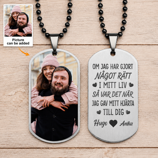 Personalisierte Halskette mit Foto – Jemand, den du liebst