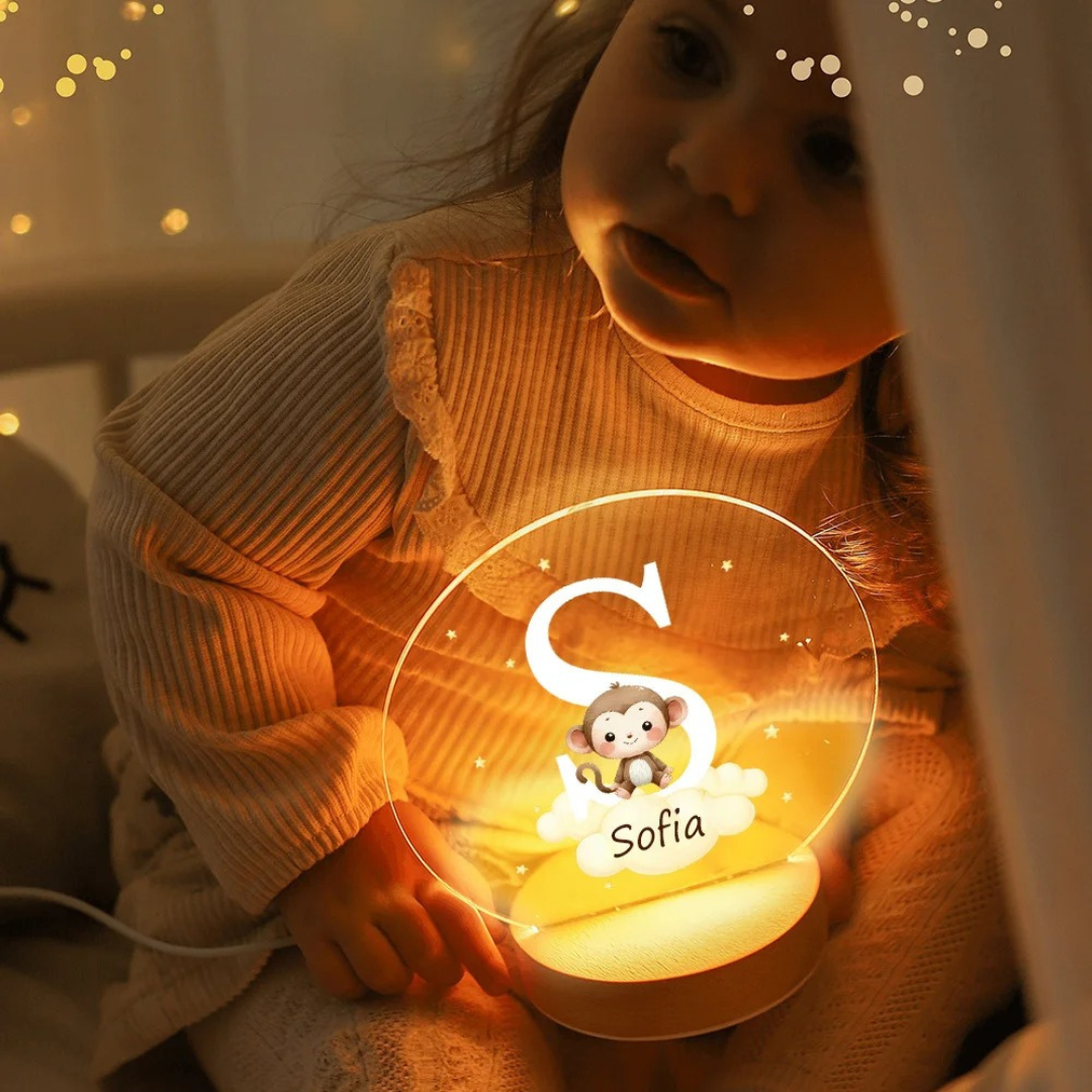Personalisiertes LED-Nachtlicht – Dekoration fürs Kinderzimmer
