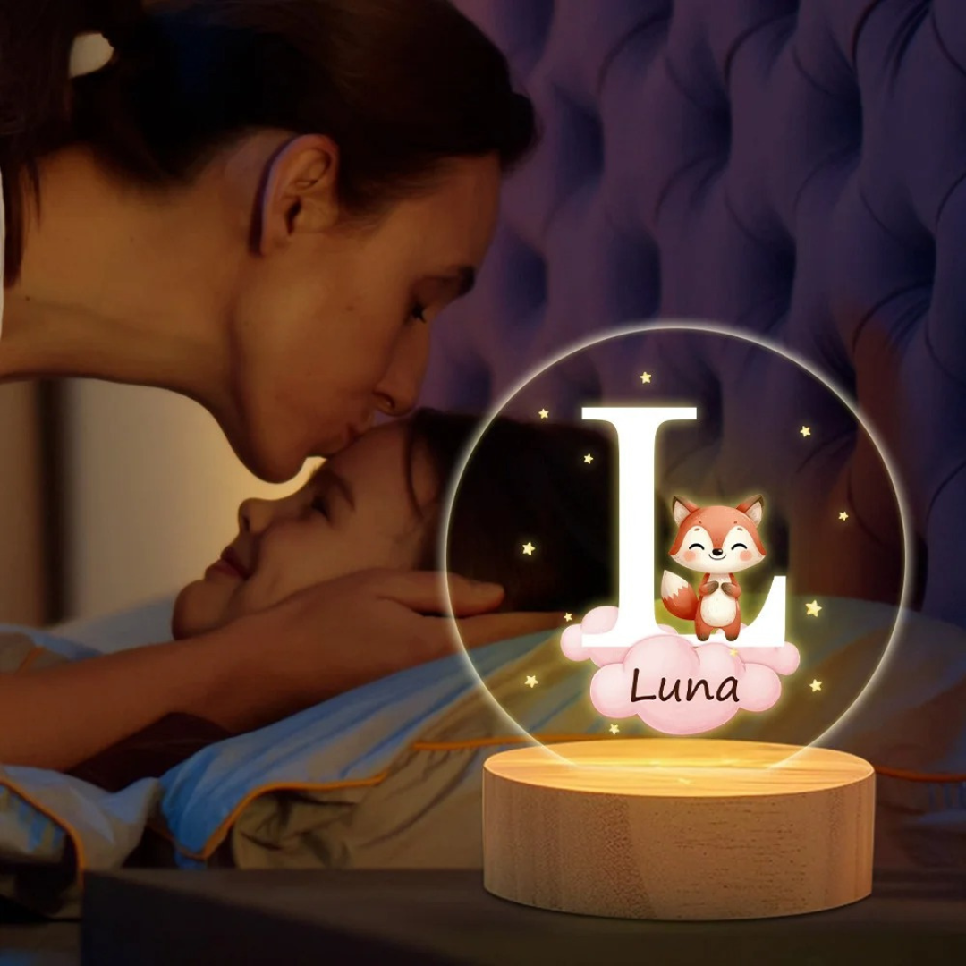 Personalisiertes LED-Nachtlicht – Dekoration fürs Kinderzimmer