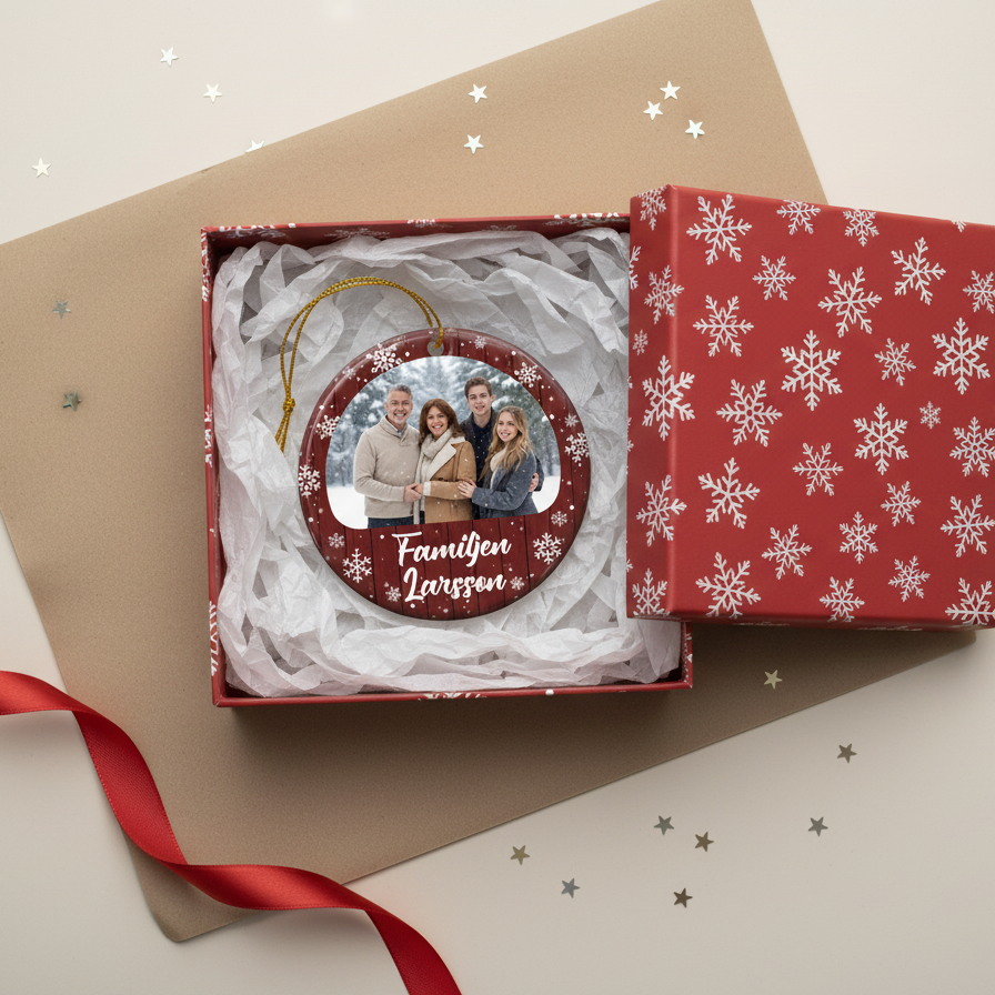 Personalisierte Weihnachtsdeko – Foto