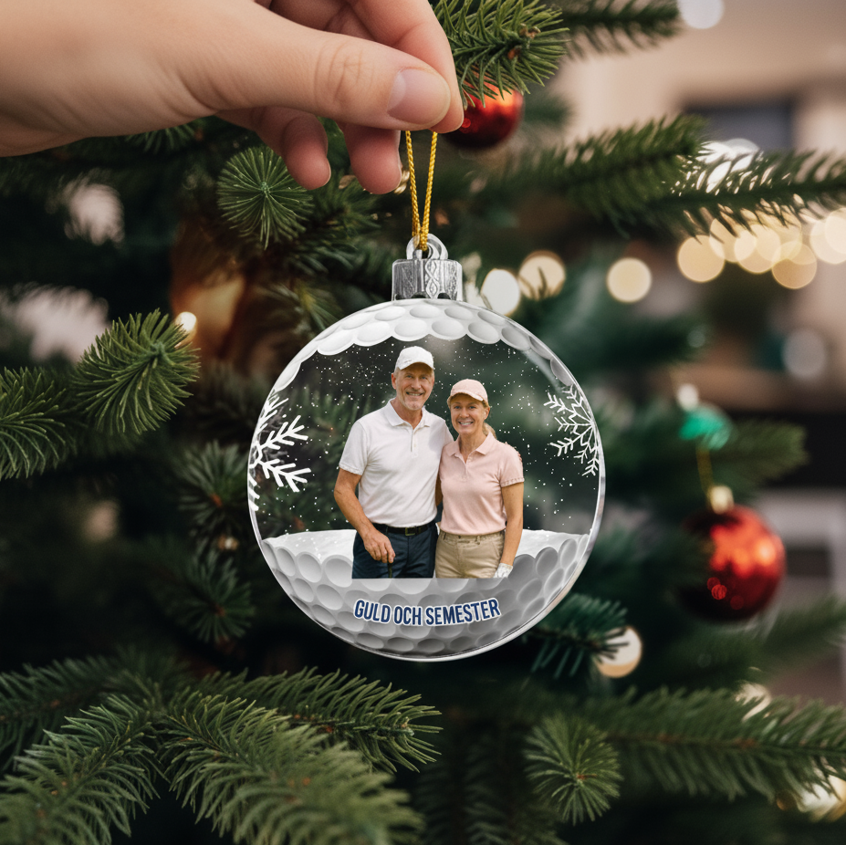 Personalisierte Weihnachtsdeko – Golf