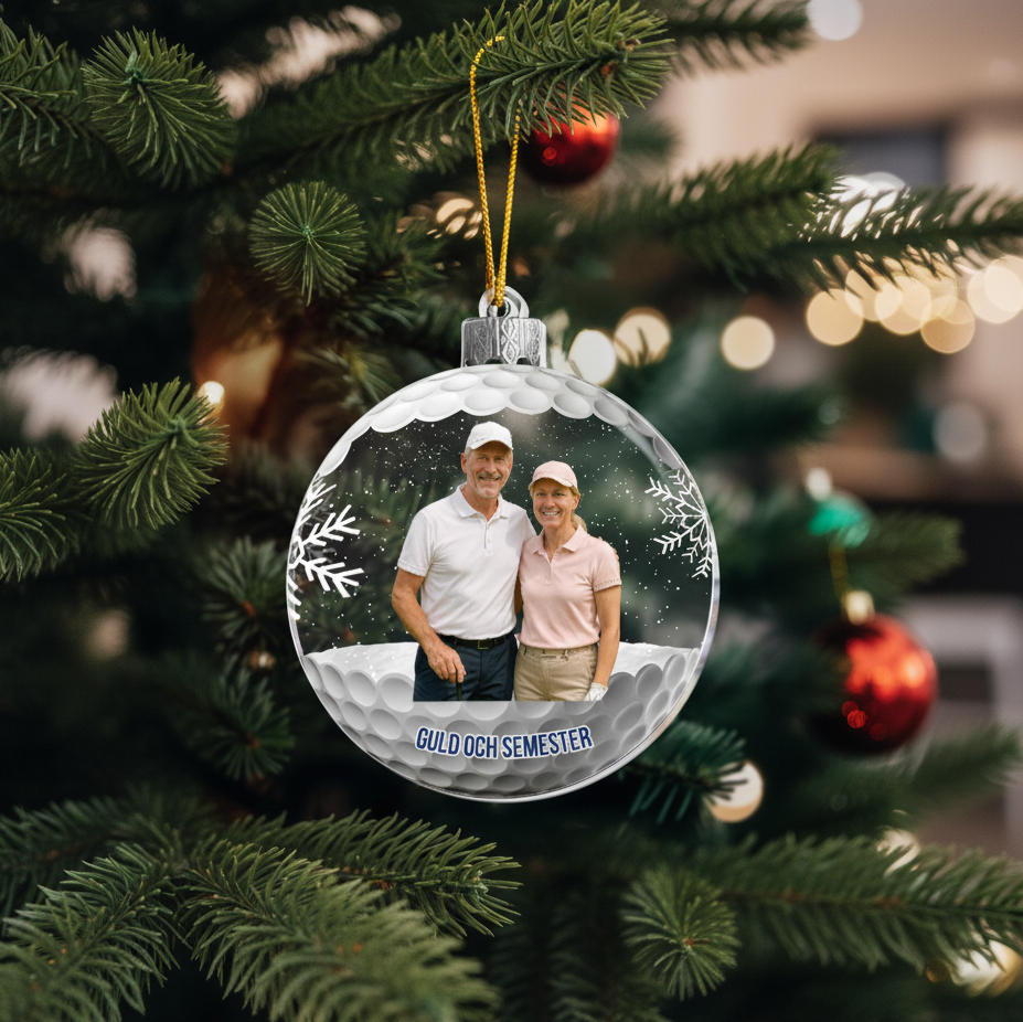 Personalisierte Weihnachtsdeko – Golf