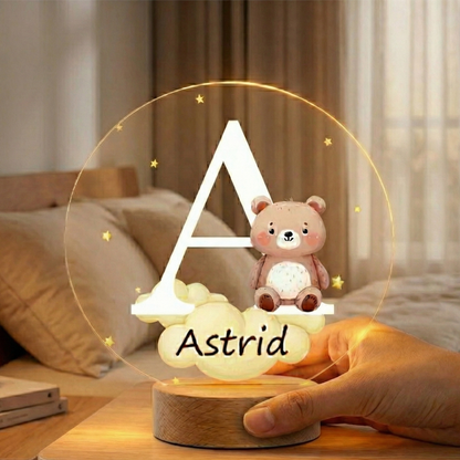 Personalisiertes LED-Nachtlicht – Dekoration fürs Kinderzimmer