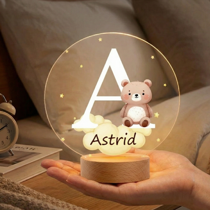 Personalisiertes LED-Nachtlicht – Dekoration fürs Kinderzimmer