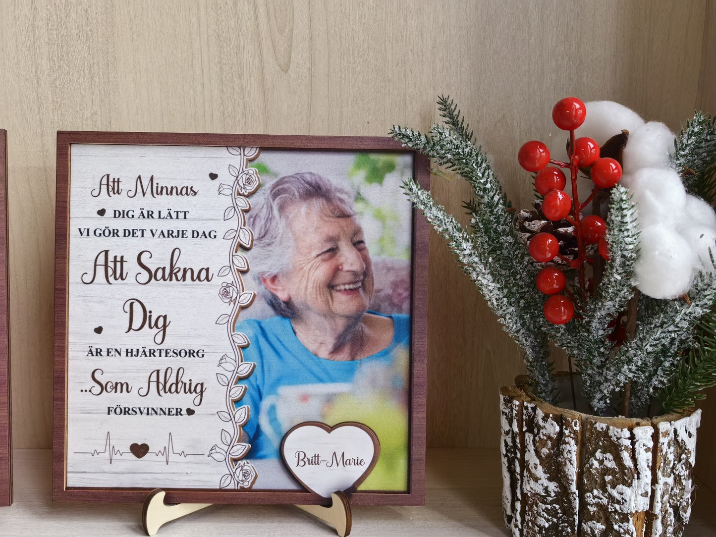 Personalisiertes Holzbild mit Foto