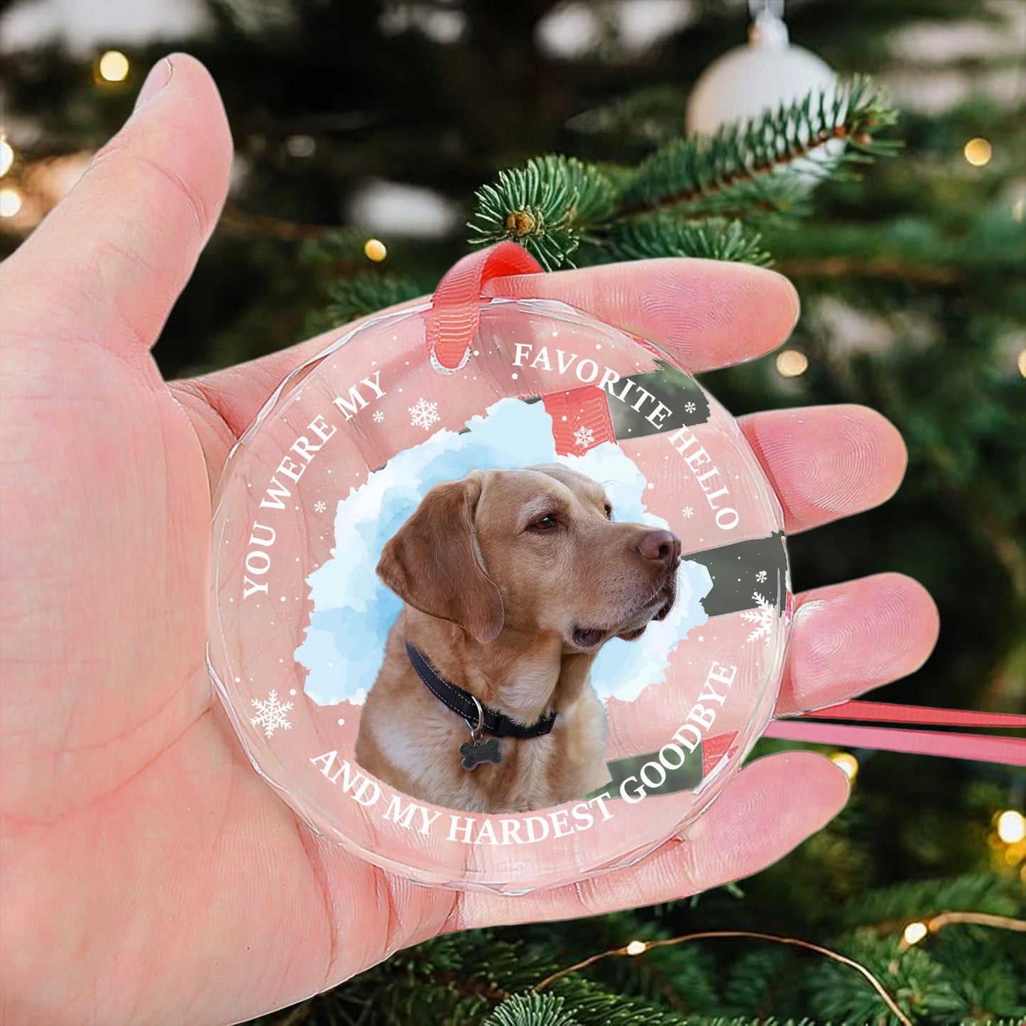 Personalisierter Weihnachtsschmuck – Haustier-Andenken