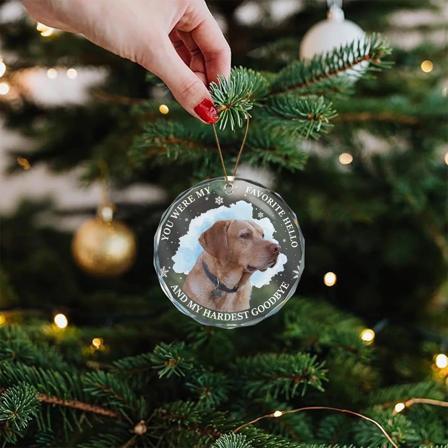 Personalisierter Weihnachtsschmuck – Haustier-Andenken
