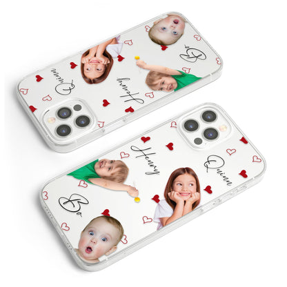 Personalisierte transparente Handyhülle – Individuelles Foto