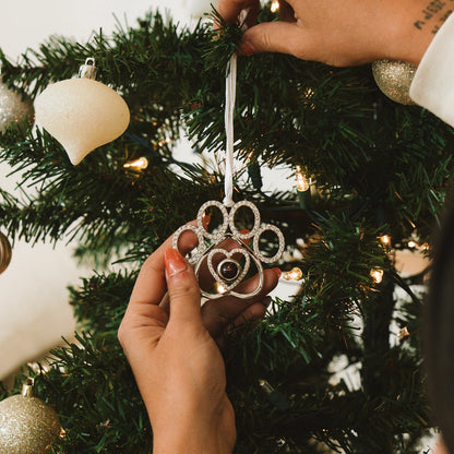 Personalisierte Weihnachtsdeko – Pfote mit Foto