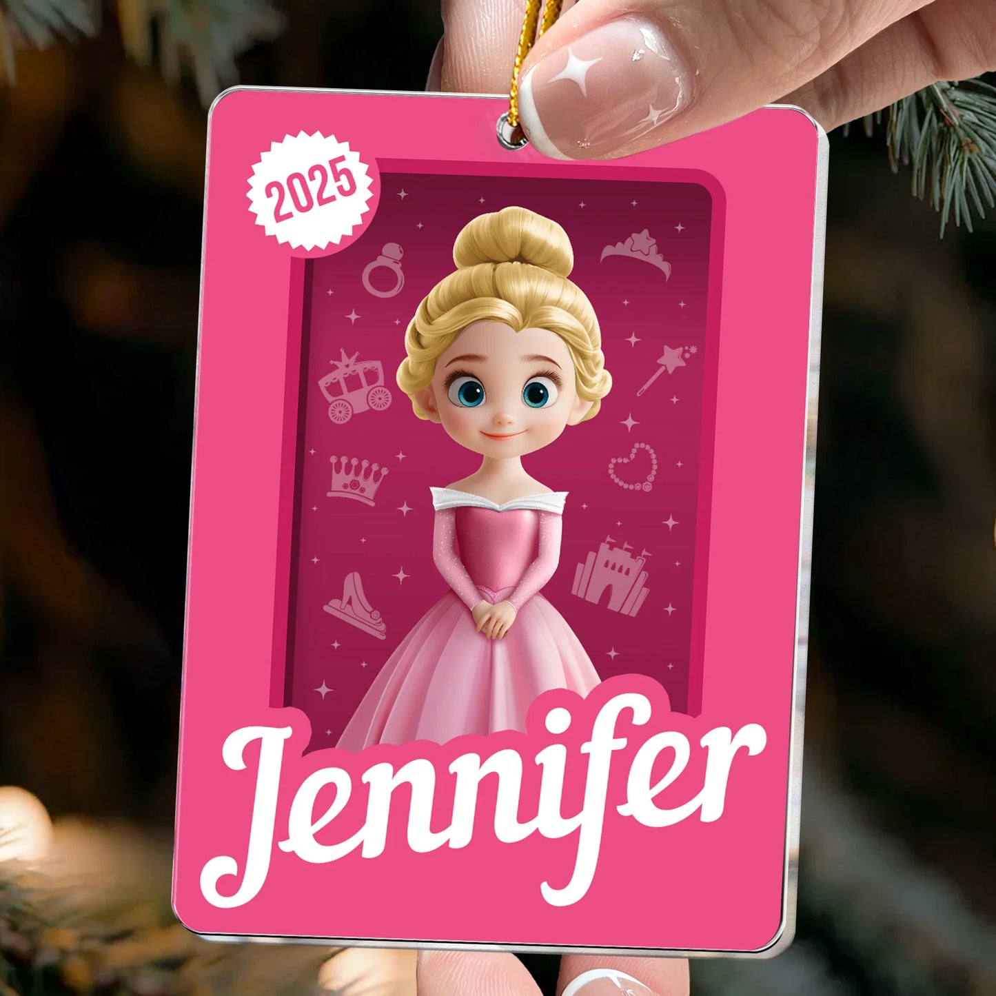 Personalisierte Weihnachtsdeko – Geschenk für die Tochter