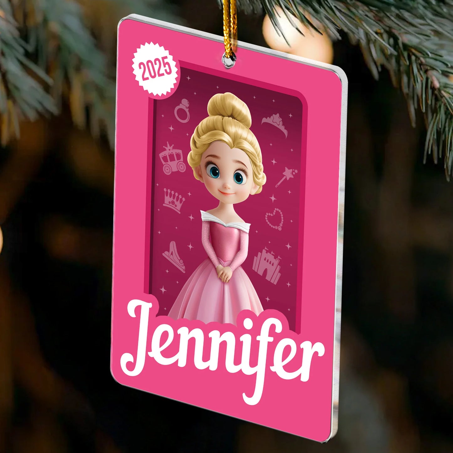 Personalisierte Weihnachtsdeko – Geschenk für die Tochter