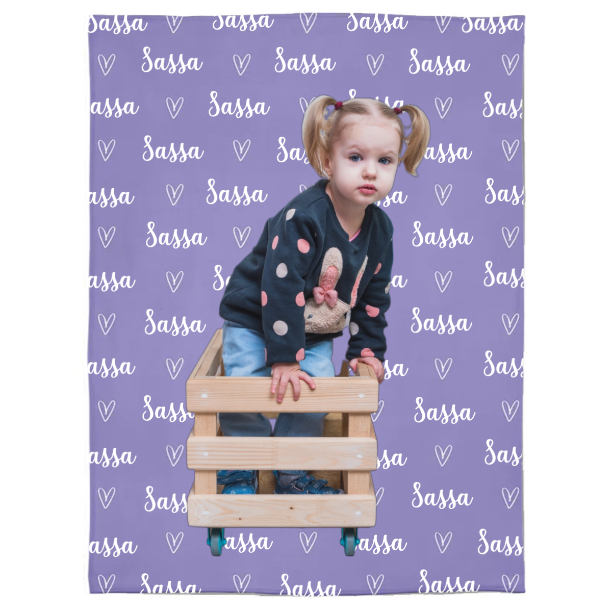 Personalisierte Decke – mit Namen und Foto für Kinder