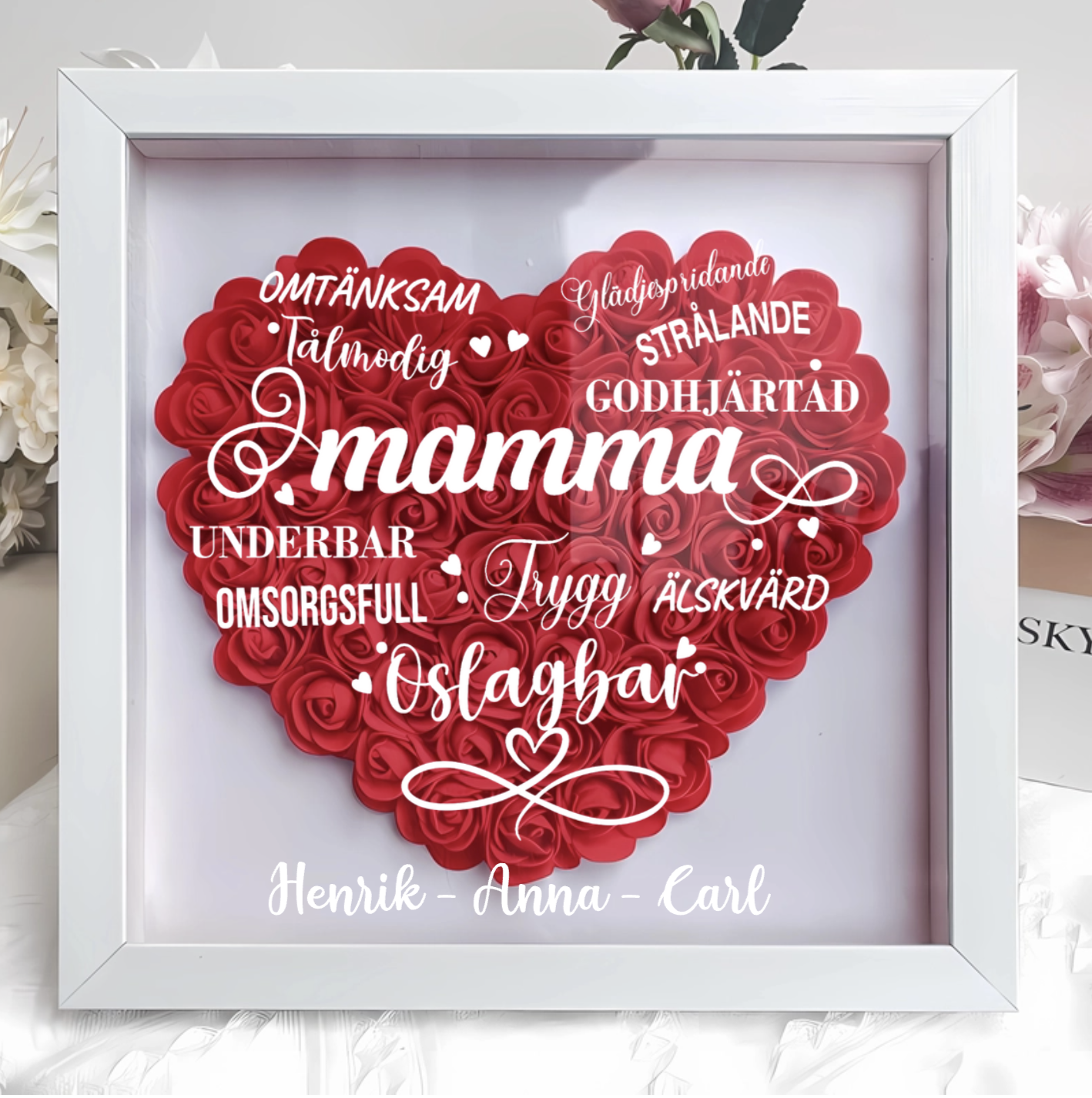 Personalisierter Blumenkasten – Wunderbare Mama