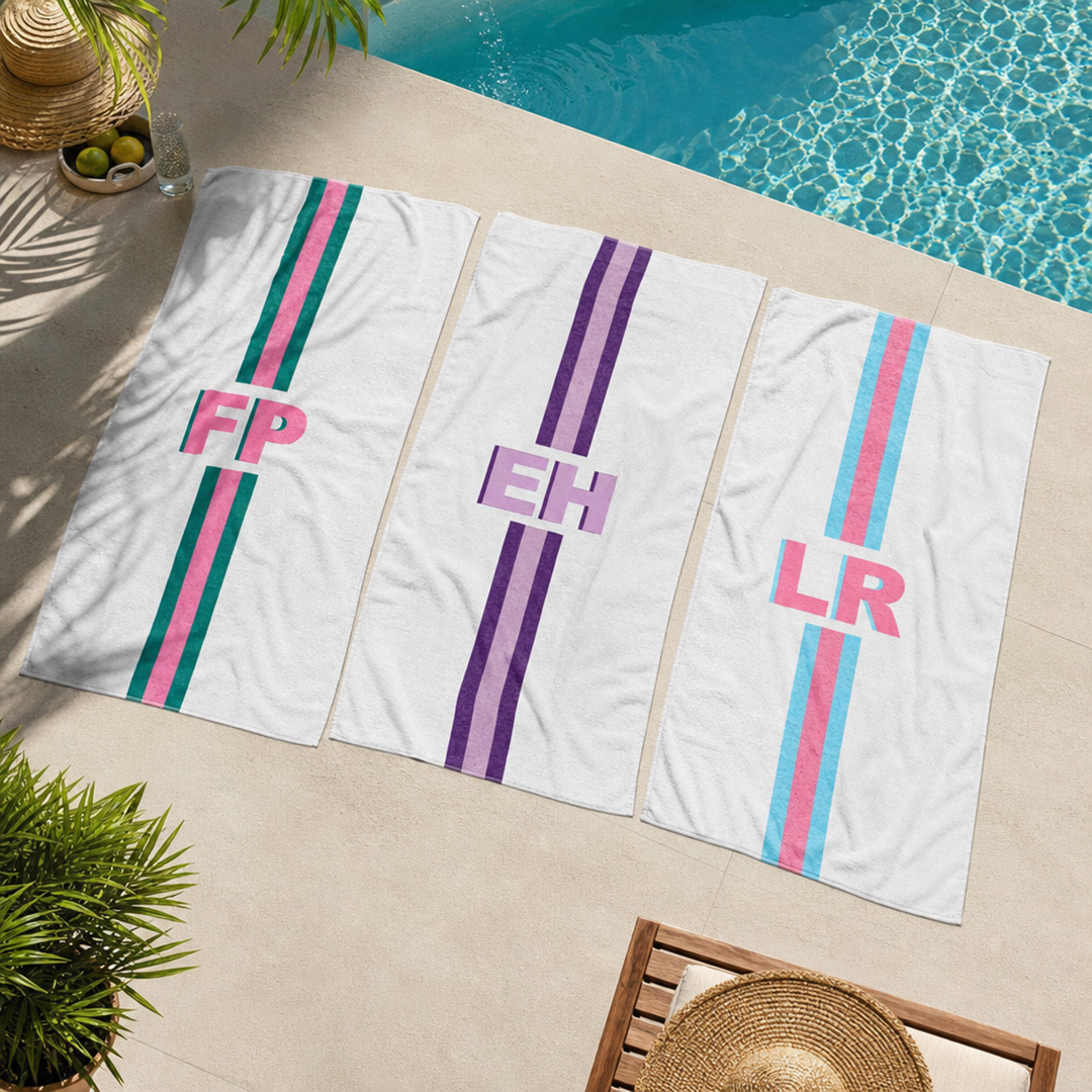 Personalisiertes Handtuch – Monogramm mit Namen