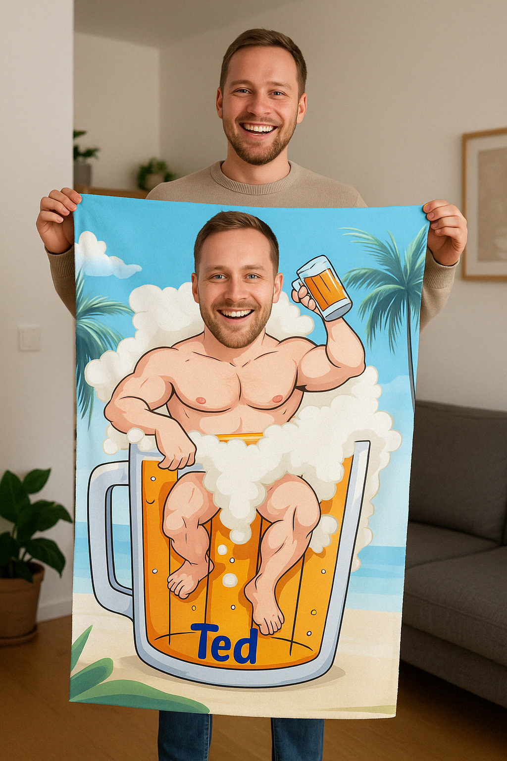 Personalisiertes Handtuch – Prost!