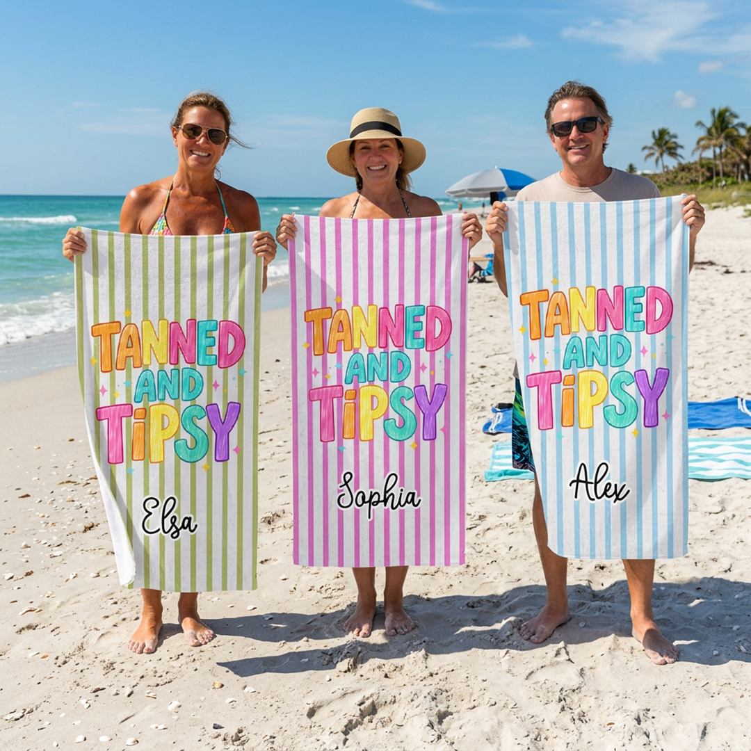 Personalisiertes Handtuch – Strandleben