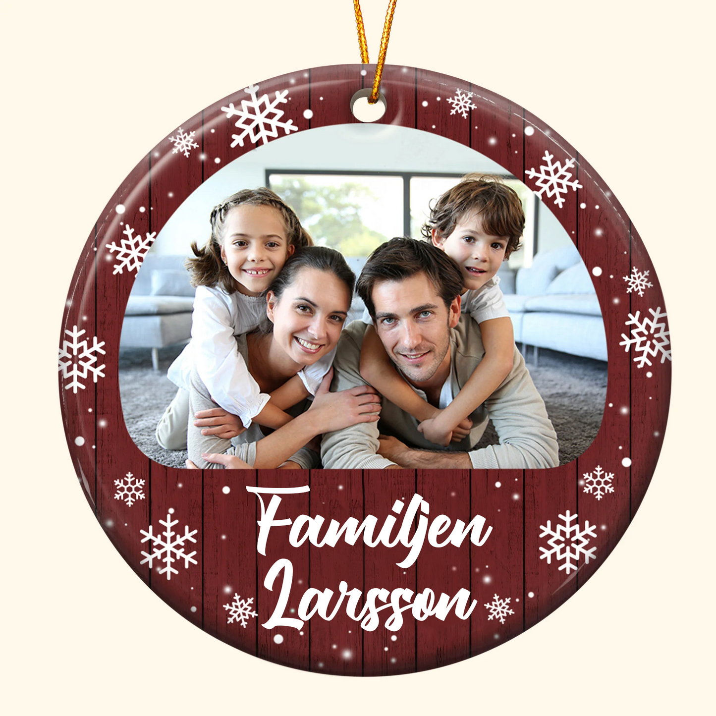 Personalisierte Weihnachtsdeko – Foto
