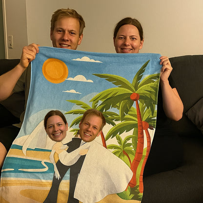 Personalisiertes Handtuch – Brautpaar