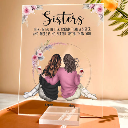 Personalisiertes Acrylschild – Eine Schwester