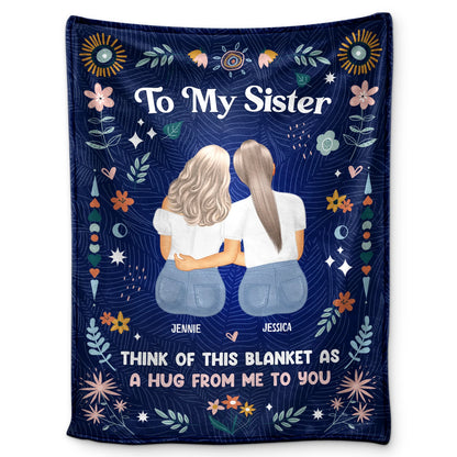 Personalisierte Decke – Geschenk für die Schwester