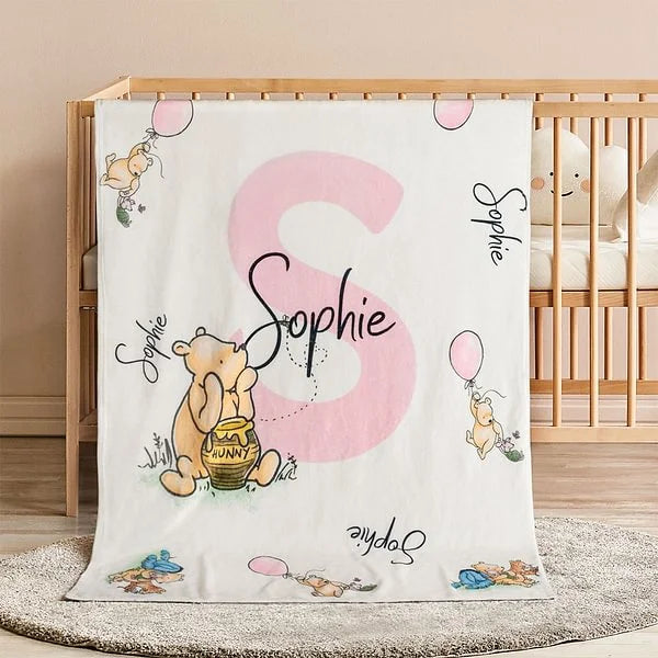 Personalisierte Decke / Handtuch – Winnie Puuh
