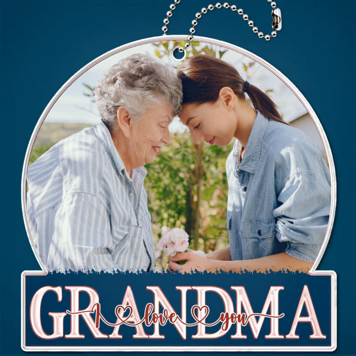 Personalisierter Acrylanhänger – Mama / Oma