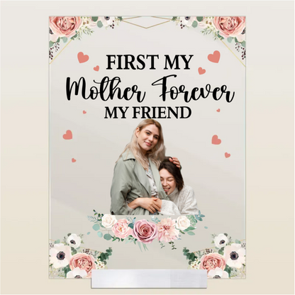 Personalisiertes Acrylschild – Mutter & Kind