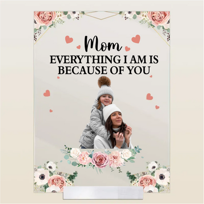 Personalisiertes Acrylschild – Mutter & Kind