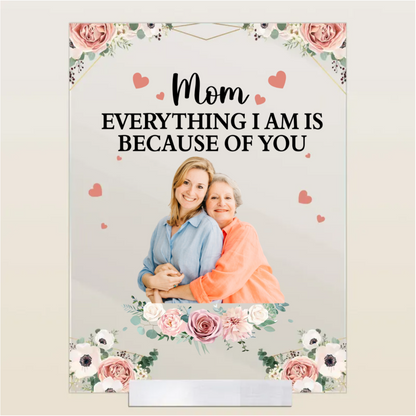 Personalisiertes Acrylschild – Mutter & Kind