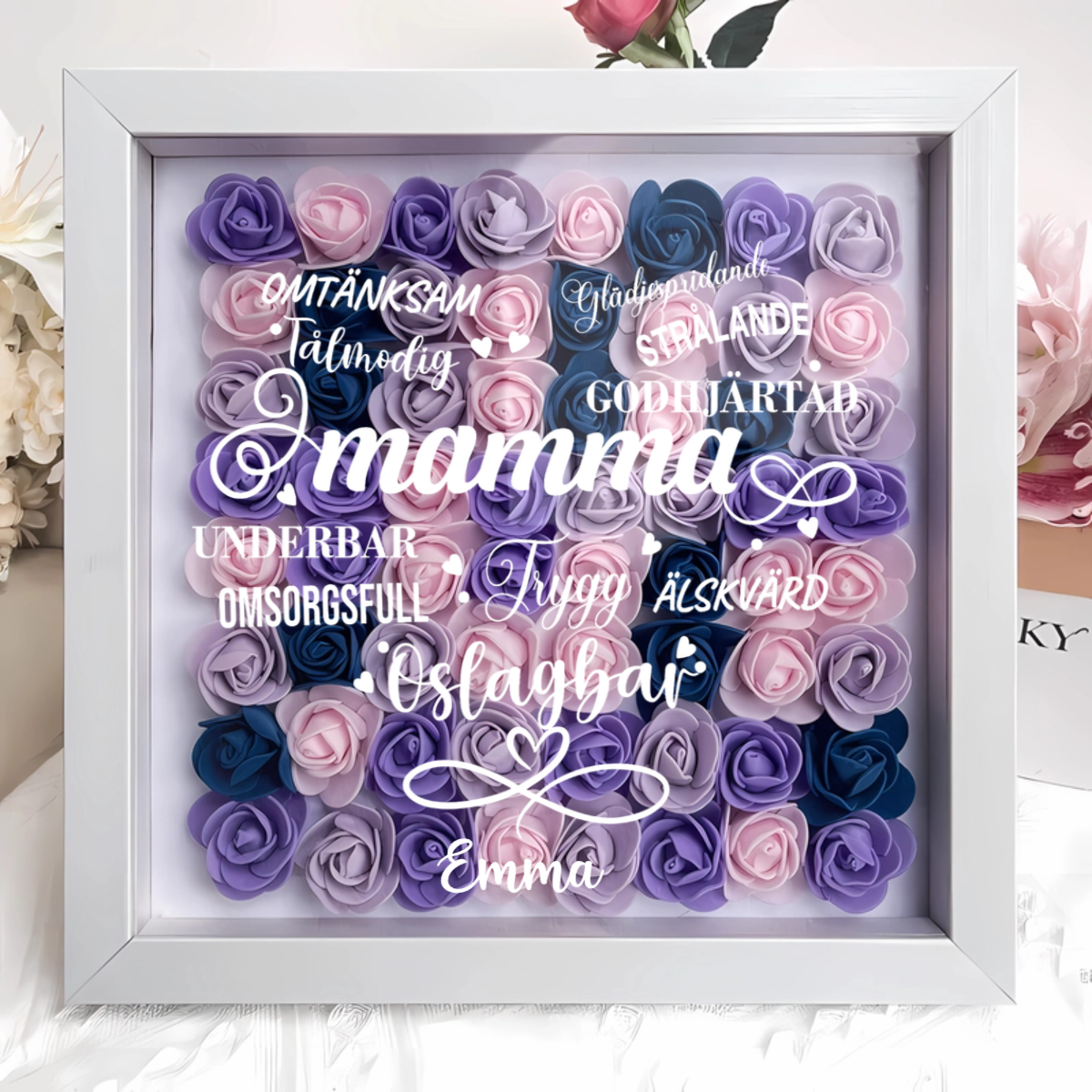 Personalisierter Blumenkasten – Wunderbare Mama