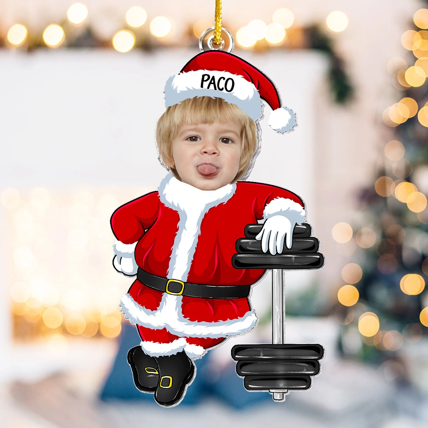 Personalisierter Weihnachtsschmuck – Fitnessfan