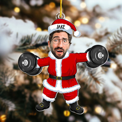 Personalisierter Weihnachtsschmuck – Fitnessfan