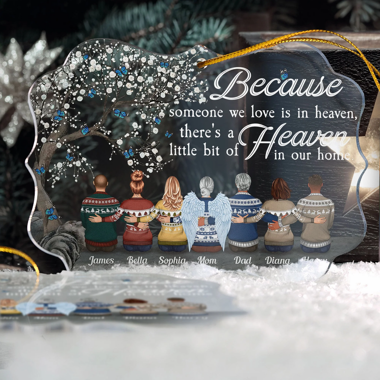 Personalisierter Weihnachtsschmuck – Jemand, den du vermisst