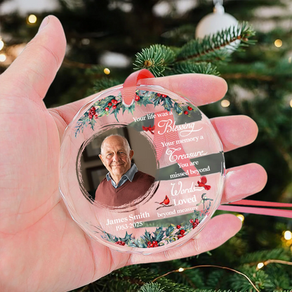 Personalisierter Weihnachtsschmuck – Gedenkanhänger