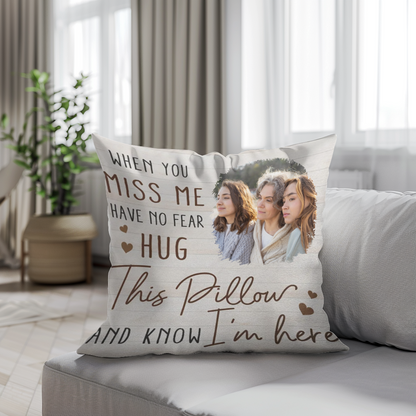 Personalisierter Kissenbezug – Erinnerungsgeschenk