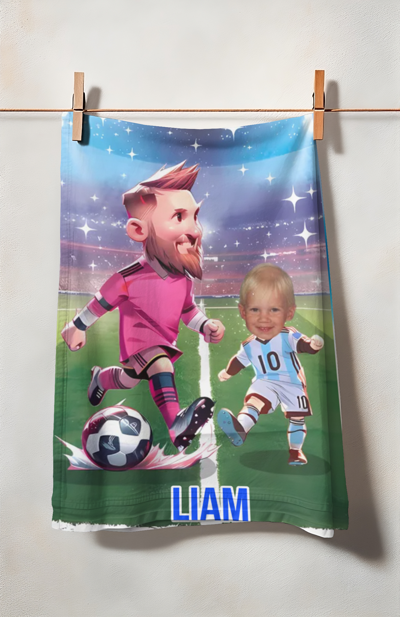 Personalisiertes Handtuch – Fußballprofi