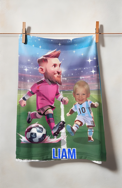 Personalisiertes Handtuch – Fußballprofi